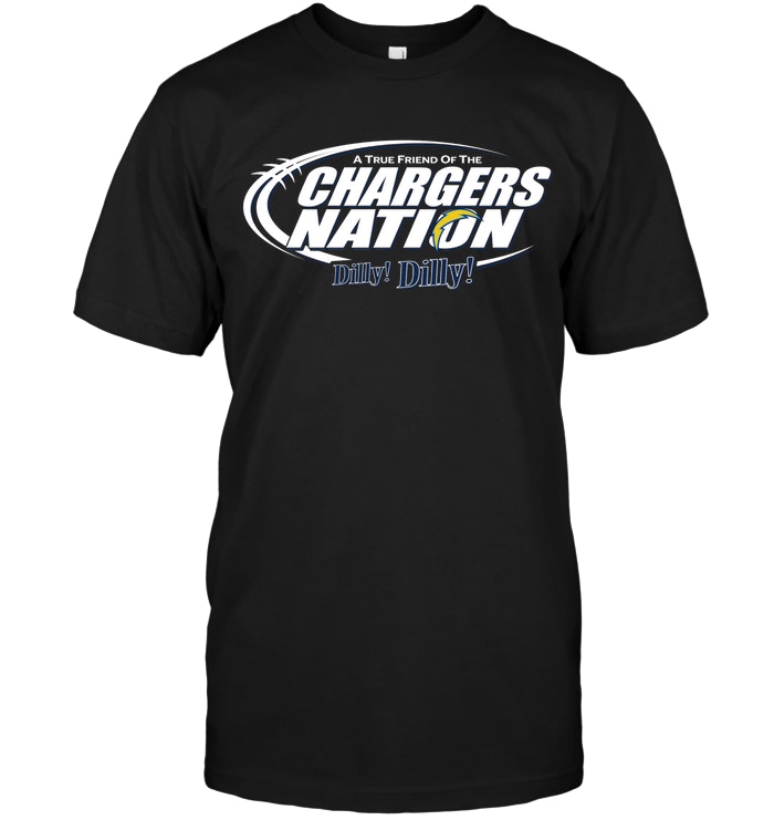 Los Angeles Chargers "a True Friend Of The Chargers Nation" T-Shirt Los Angeles Chargers "a True Friend Of The Chargers Nation" T-Shirt